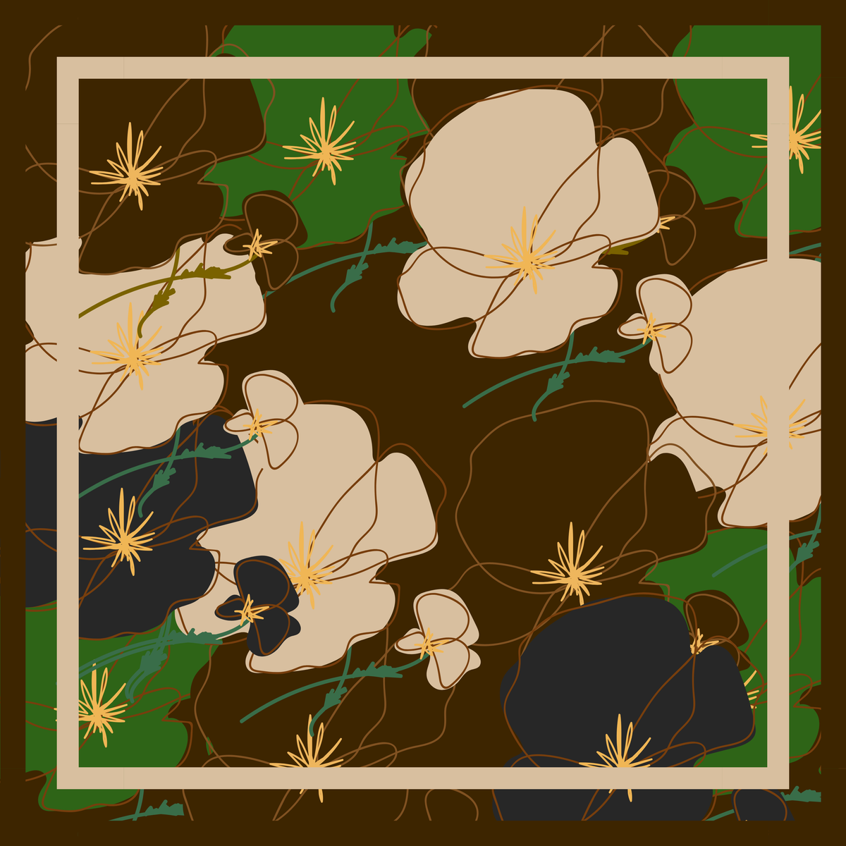 Autumn Garden Forrest Green