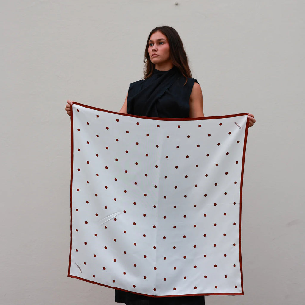 Maroon Polka Dot