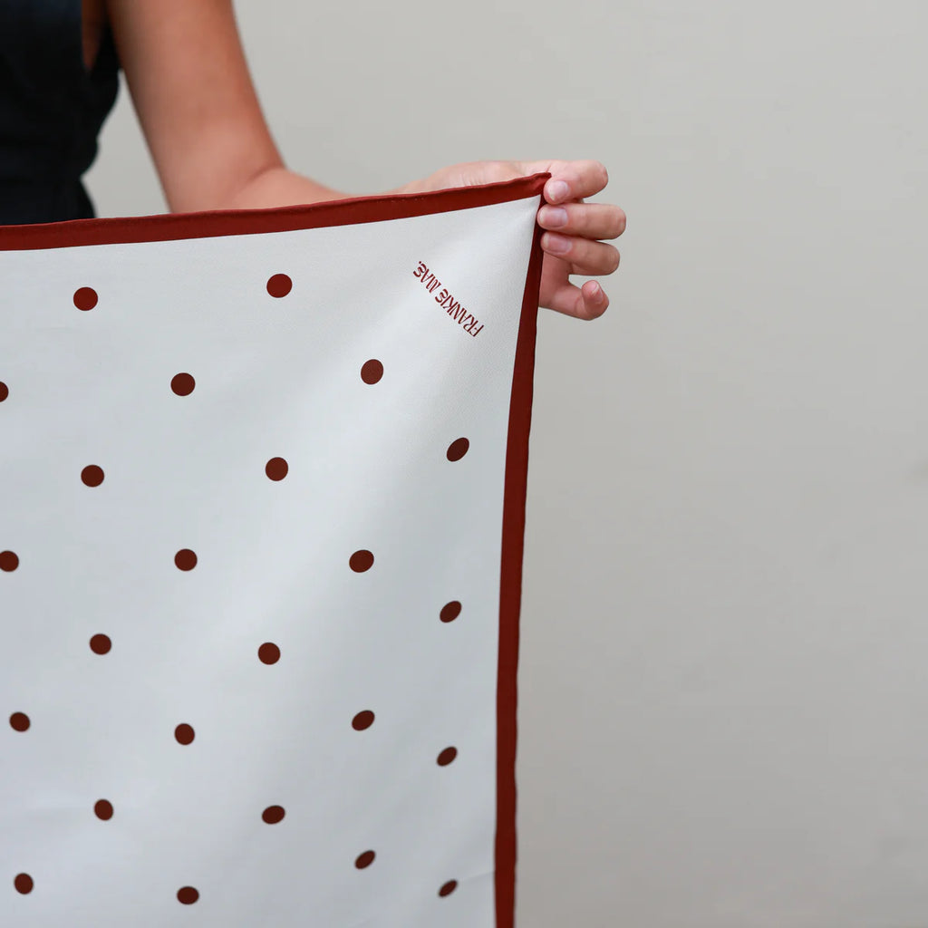 Maroon Polka Dot