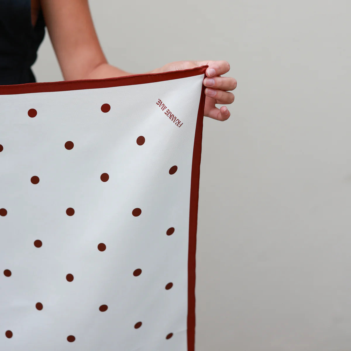 Maroon Polka Dot