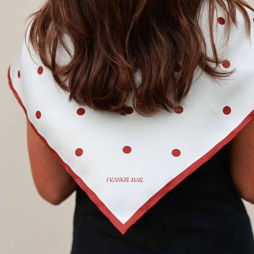 Maroon Polka Dot