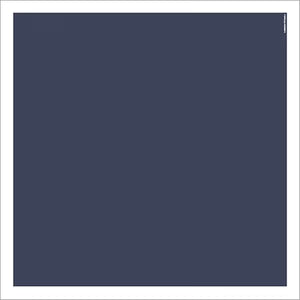 Border Scarf, Navy Slate Natural White