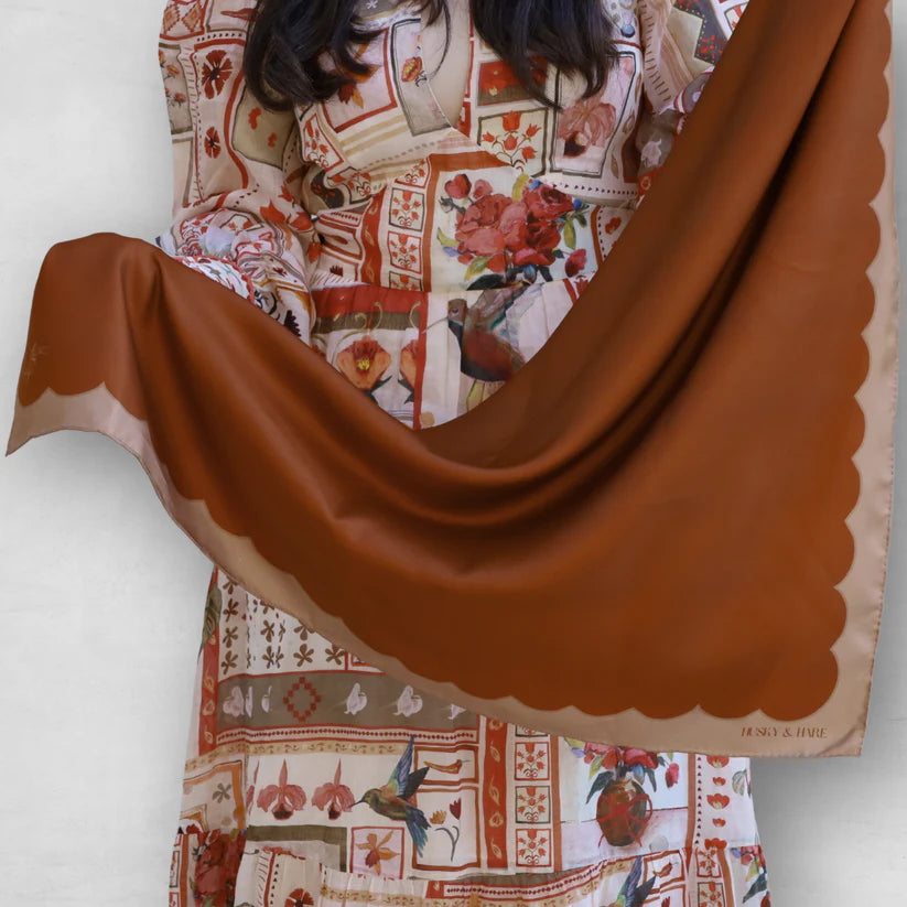 Ochre  Scallop Plain