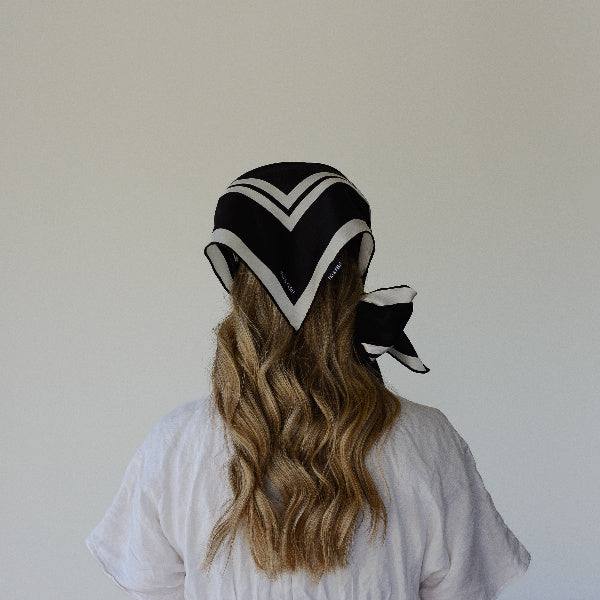 Towelling Overlay Scarf-Shape