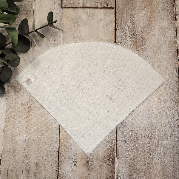 Single Layer Towelling Triangle Scarf-Shape