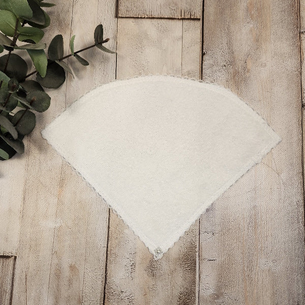 Single Layer Towelling Triangle Scarf-Shape