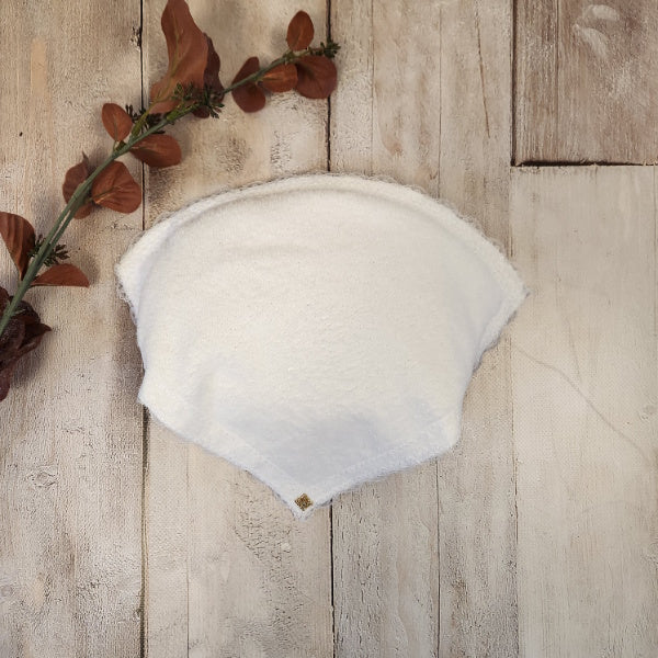 Towelling Overlay Scarf-Shape