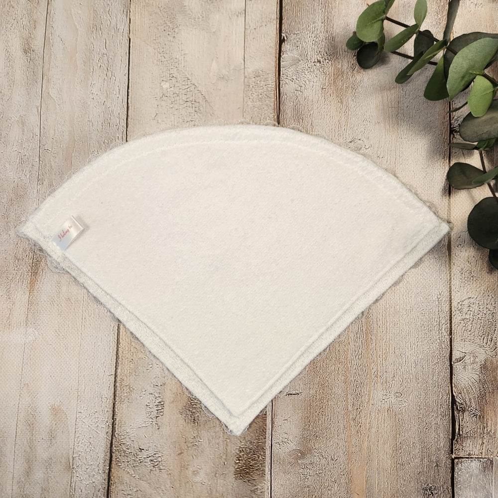 Double Layer Towelling Triangle Scarf-Shape