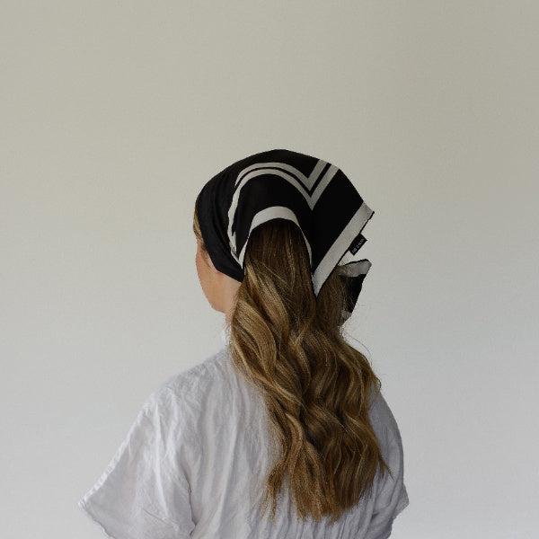 Towelling Overlay Scarf-Shape