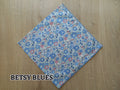 Liberty Patterned Headscarf - Betsy Blues