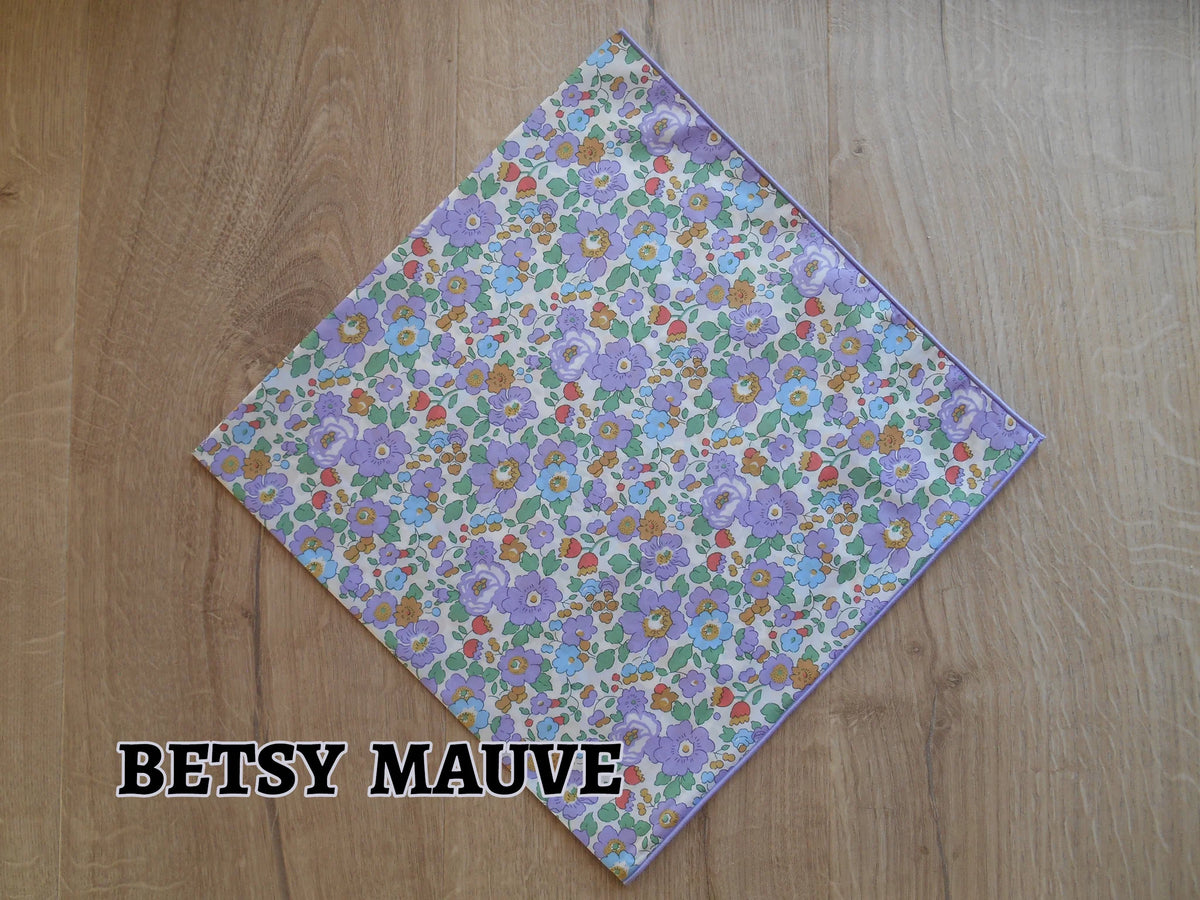 Liberty Patterned Headscarf - Betsy Mauve