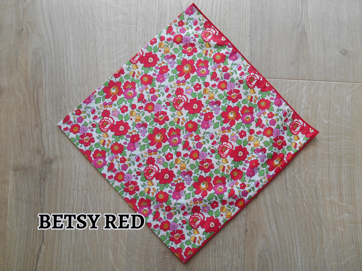 Liberty Patterned Headscarf - Betsy Red