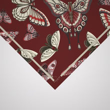 Whimsical wings in Deep wine