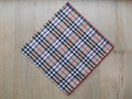 Camel tartan w/red edge 59cm