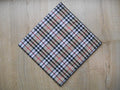 Camel tartan w/black edge Headscarf  59cm