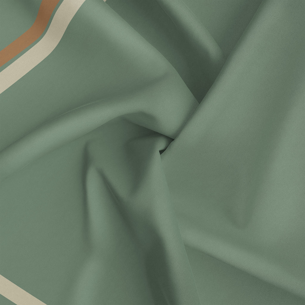 Classique Soft Green with Tan and Cream Borders