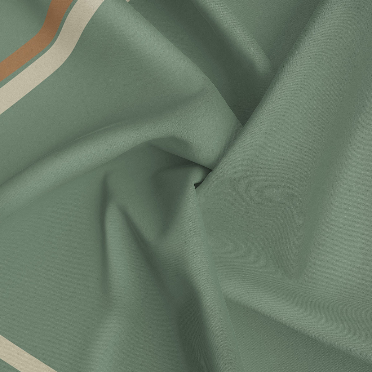 Classique Soft Green with Tan and Cream Borders