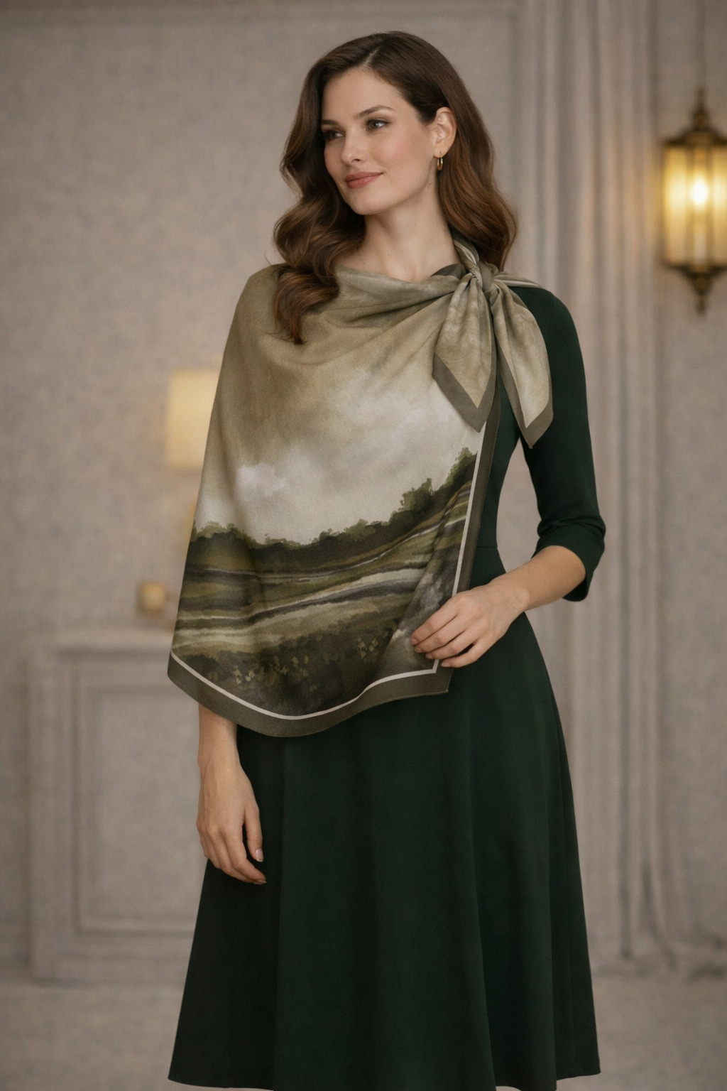 BEATRICE Silk Scarf 90x90