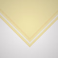 Classic Border Scarf - Lemon Yellow + Cream
