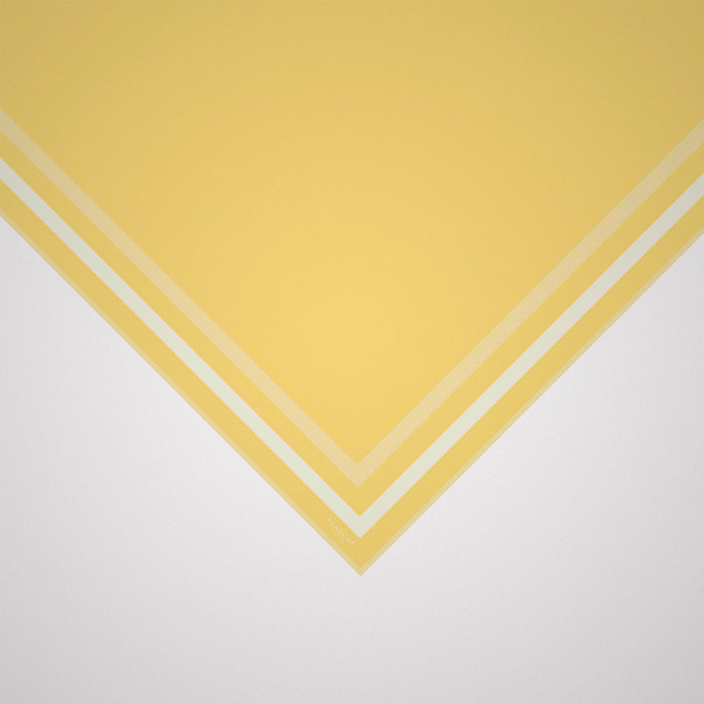 Classic Border Scarf - Yellow