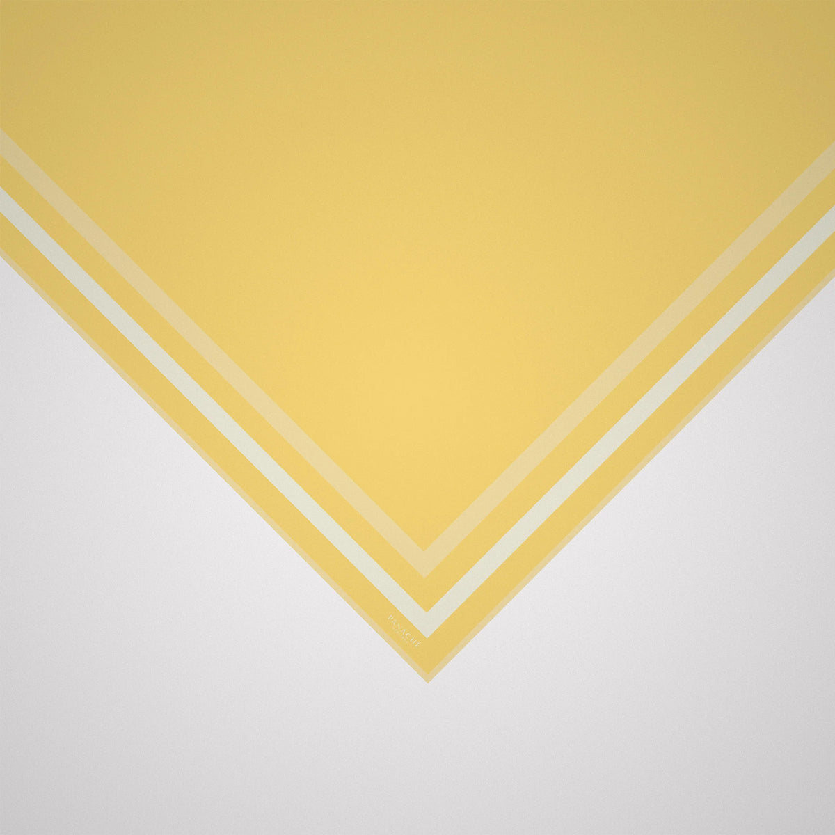 Classic Border Scarf - Yellow