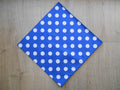 Big White Spot Royal Blue 59cm w/blue Edge
