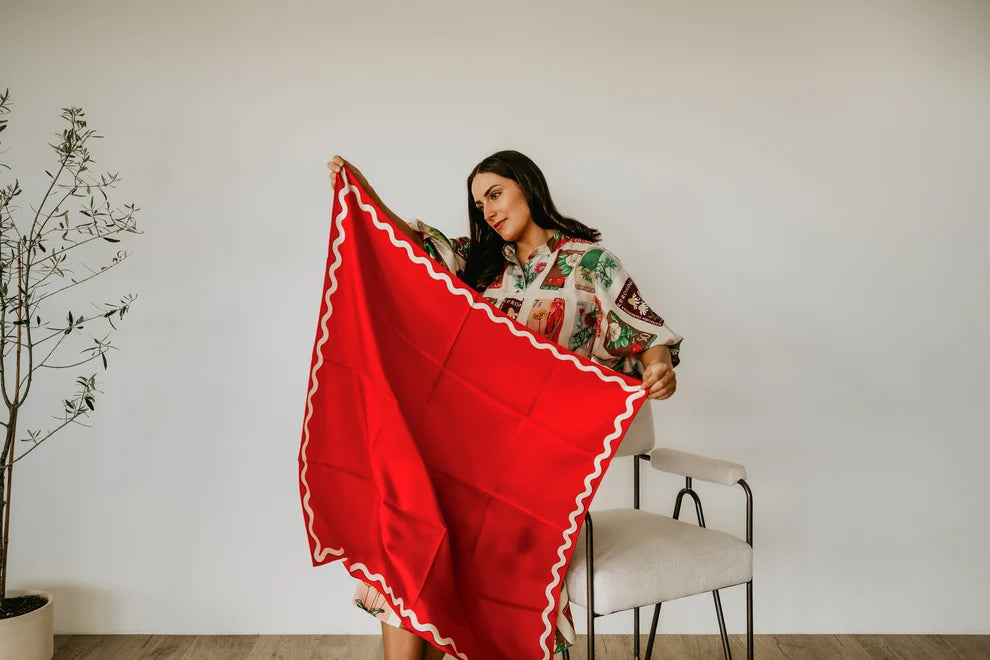 Sophie Wild Poppy Scarf