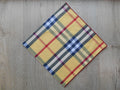 Yellow Tartan w/Red edge 59cm