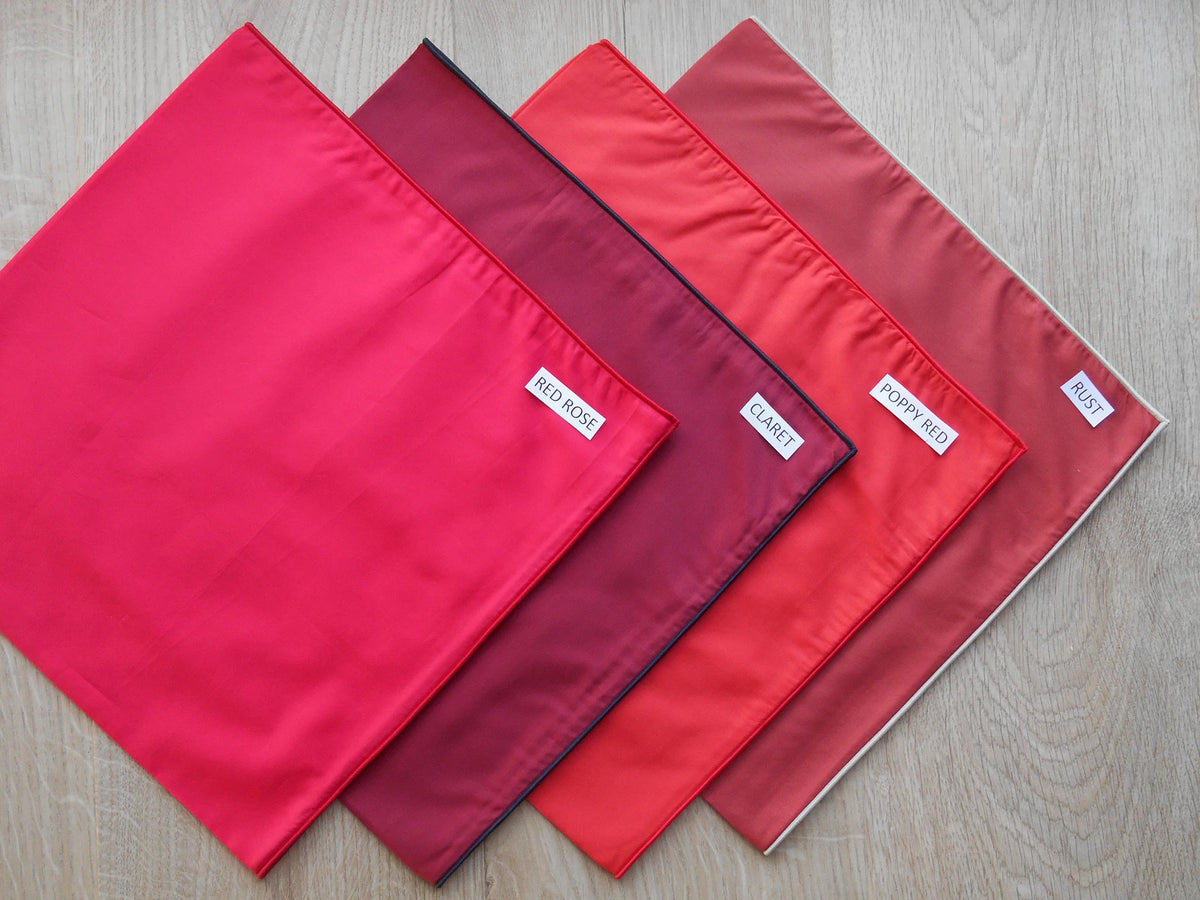Liberty Plain Headscarf - Claret w/Claret edge