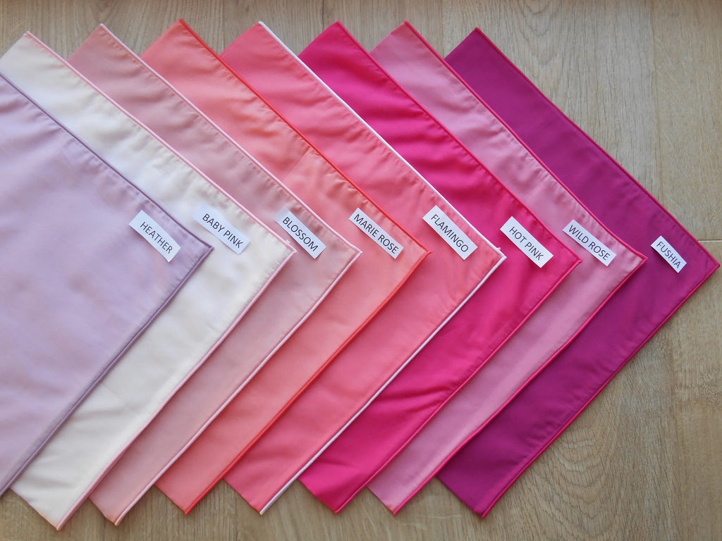 Liberty Plain - Hot Pink w/white edge 59cm
