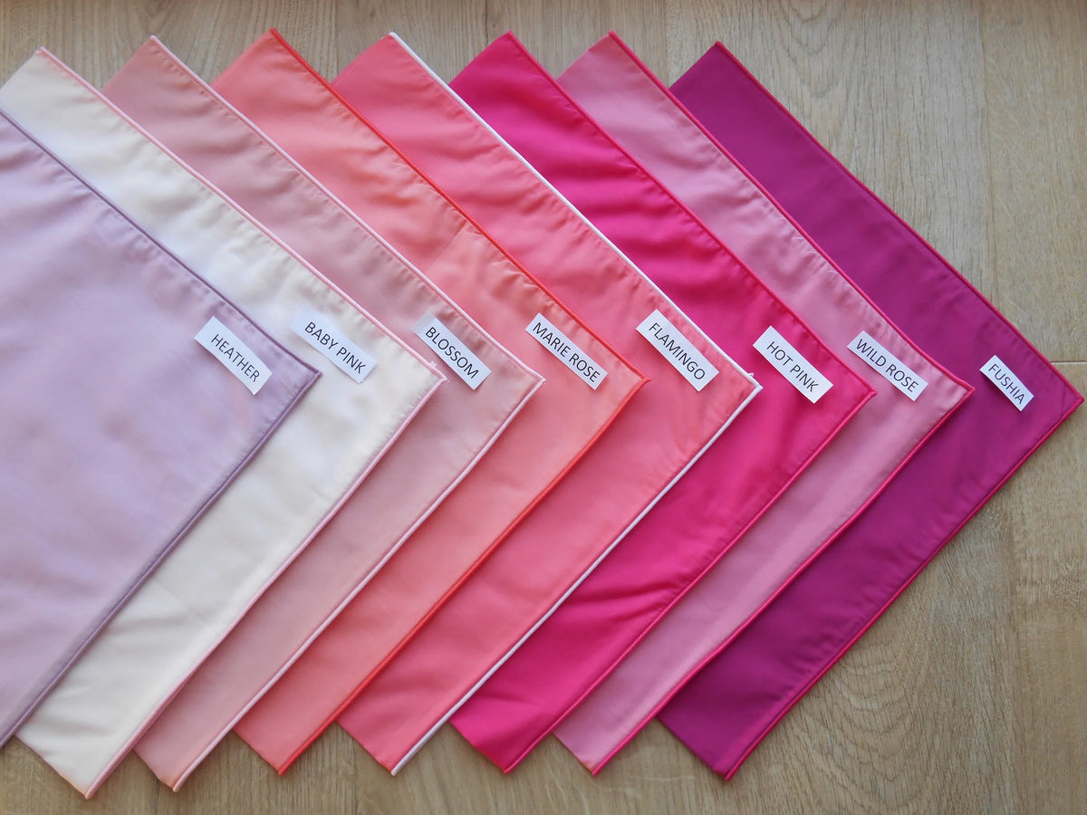 Liberty Plain - Hot Pink w/white edge 59cm