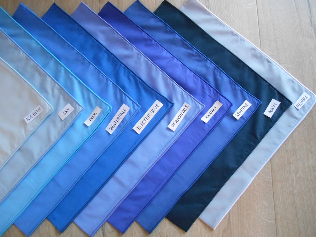 Liberty Plain - Periwinkle w/white edge  59cm