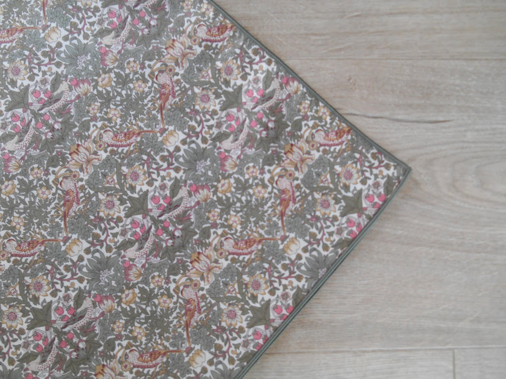 Liberty Patterned Headscarf - Strawberry Thief Spring Olive