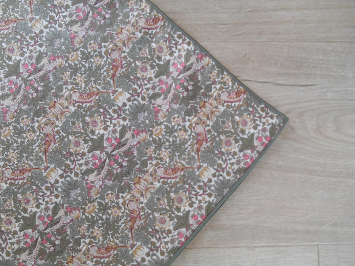 Liberty Patterned Headscarf - Strawberry Thief Spring Olive