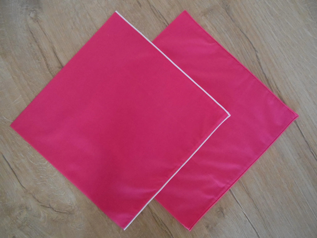 Liberty Plain - Hot Pink w/white edge 59cm