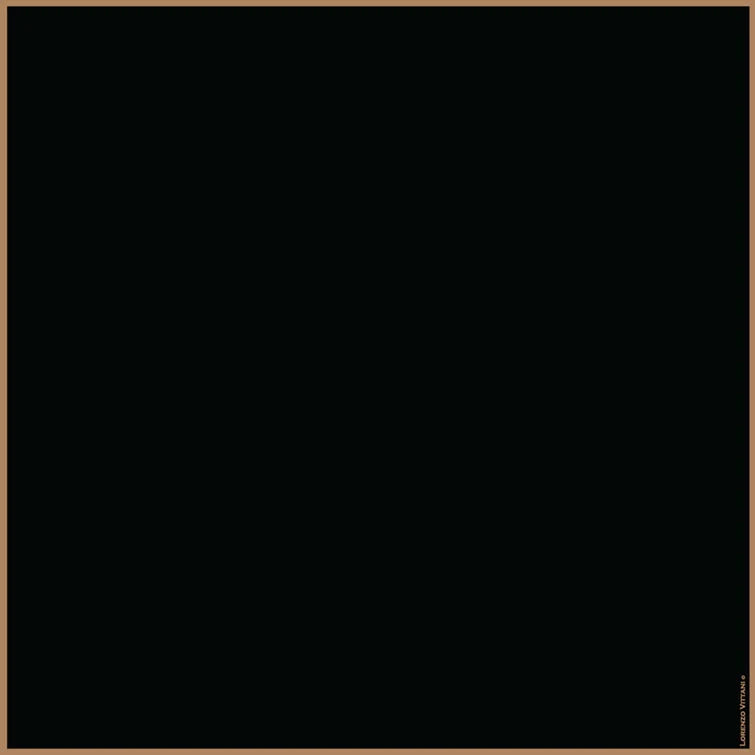 Shoestring Border, Black/Tan