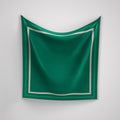 Classic Border Scarf - Emerald