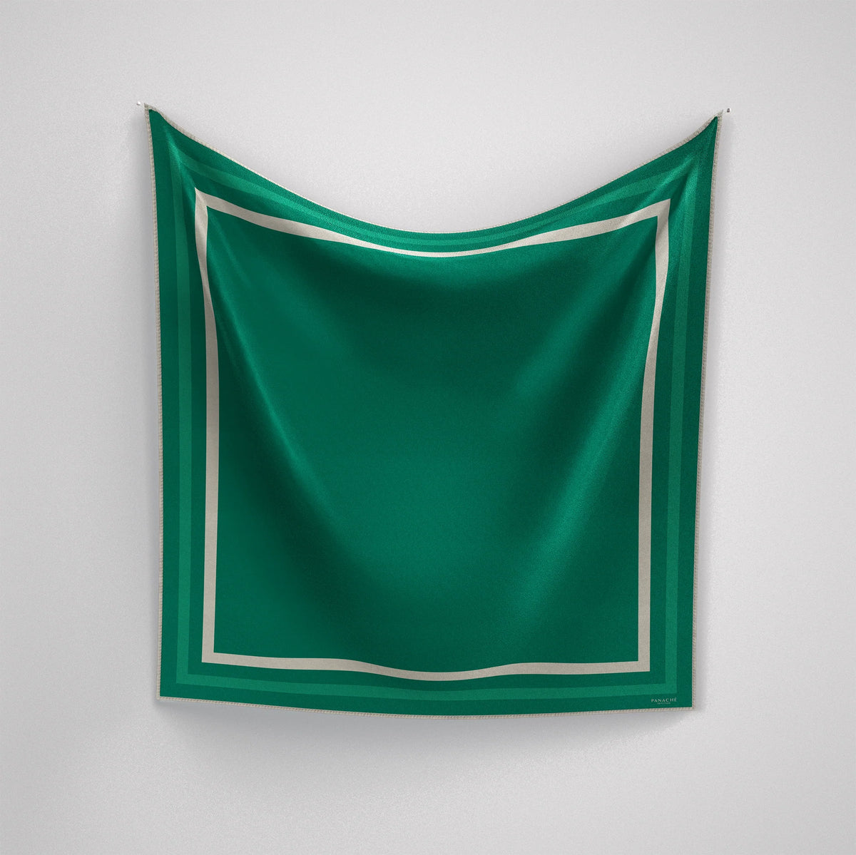 Classic Border Scarf - Emerald
