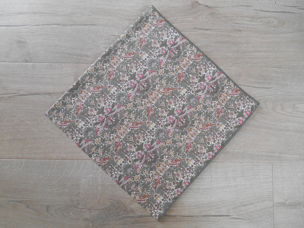 Liberty Patterned Headscarf - Strawberry Thief Spring Olive