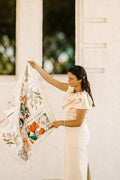 Flower Market - Pink Silk Scarf