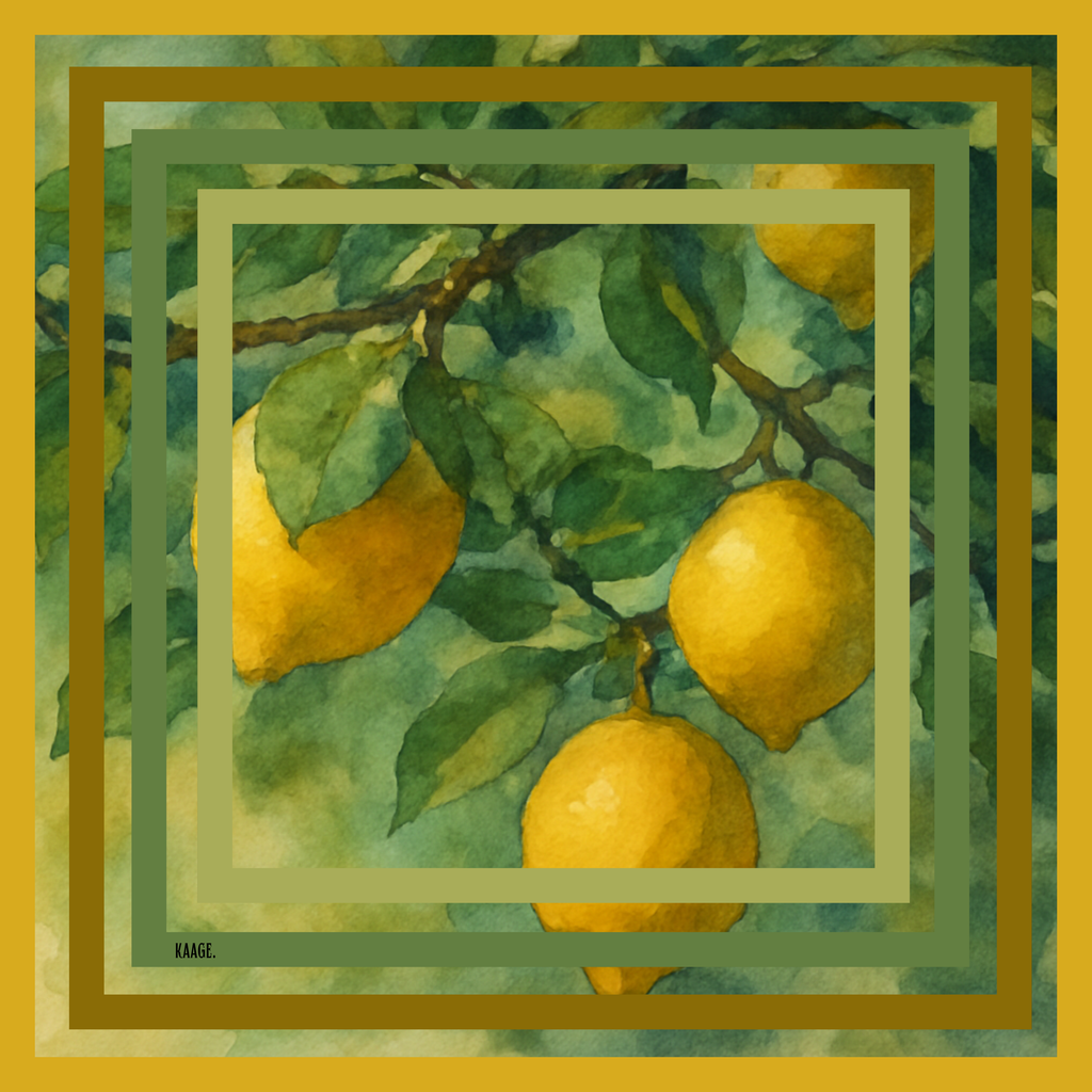 Tuscan Lemons Silk Scarf