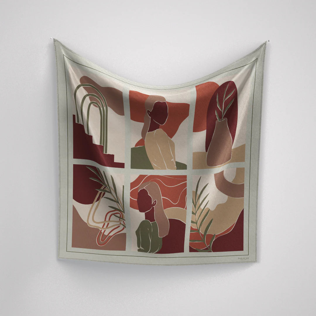 Nayeli Silk Scarf 90x90