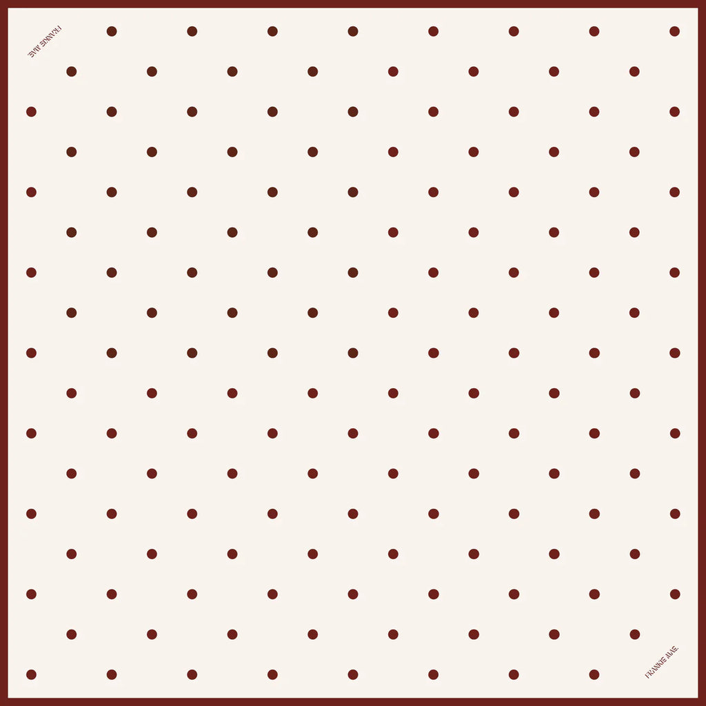 Maroon Polka Dot
