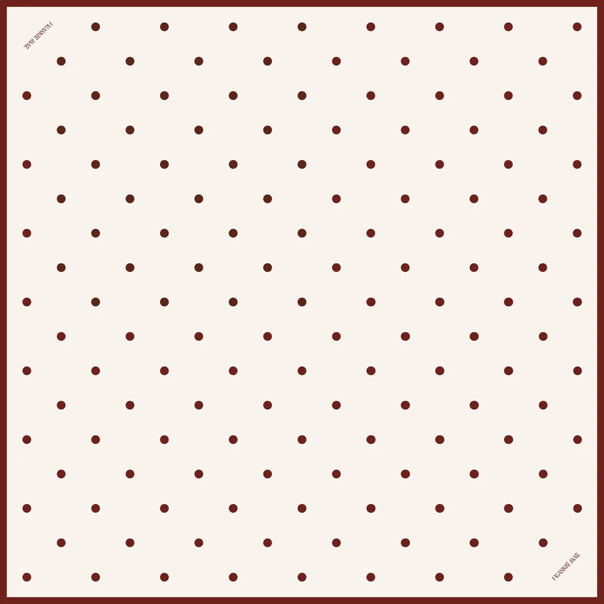 Maroon Polka Dot